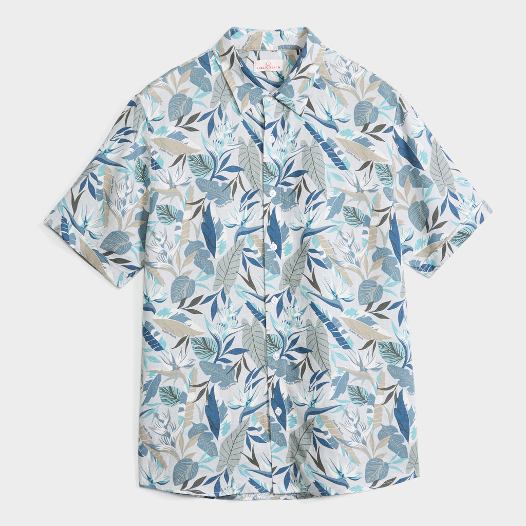 Chemise en Lin Homme Été Manches Longues Coton Boutonnée