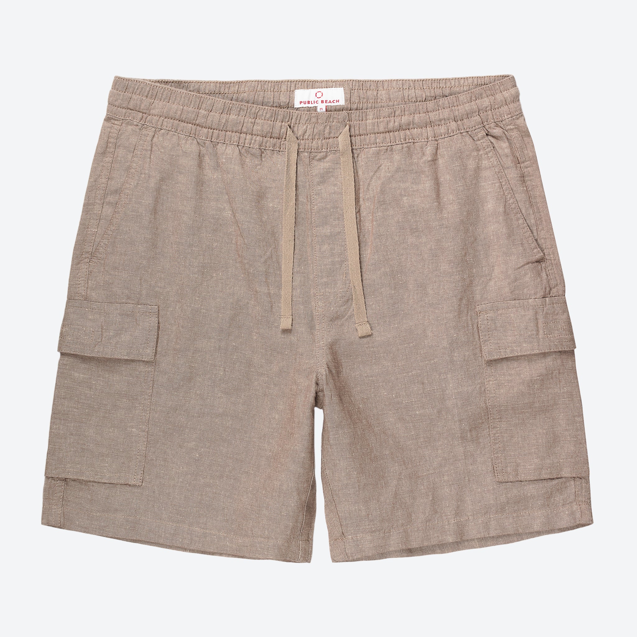 Vacation-Ready Men's Linen Blend Cargo Shorts Quick-Dry Style